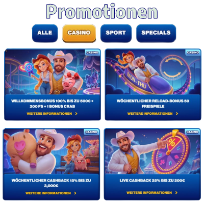Spins Of Glory promotionen